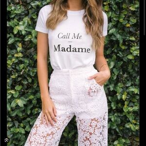 Rime Arodaky “Call Me Madame” T-shirt, S
